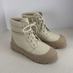 UGG UNISEX NEUMEL HIGH WEATHER HYBRID BIRCH /WHITE PEPPER BOOTS MEN SIZE 12 NEW